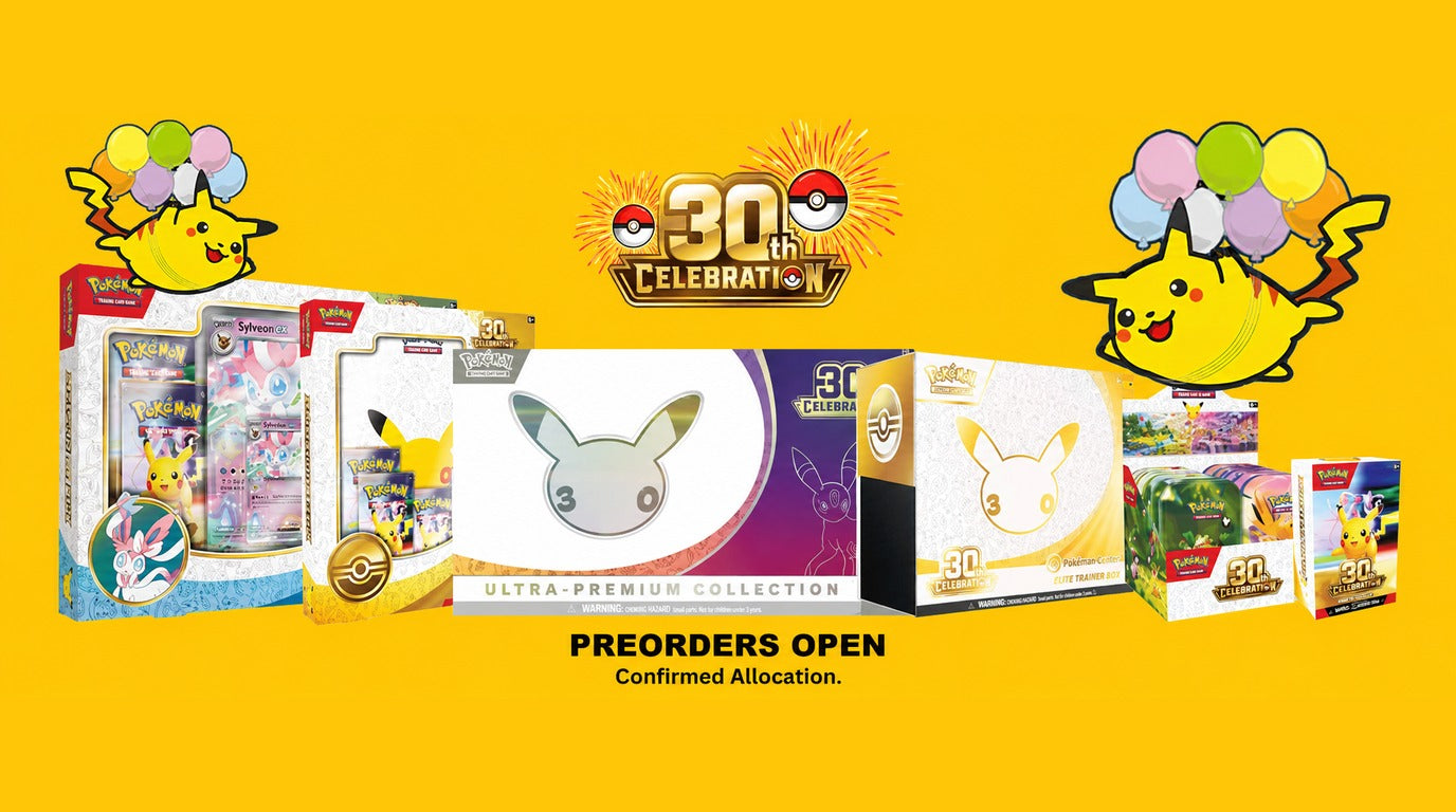 Pokémon 30th Celebration preorders open